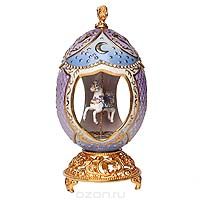 Купить Музыкальное яйцо "Карусель". Фарфор, золочение, металл, House of Faberge, 90-е гг. ХХ века в интернет-магазине OZON.ru